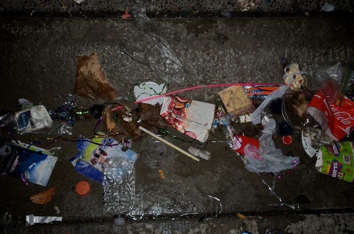 Garbage in the Streets After Canada Wins Gold in Hockey