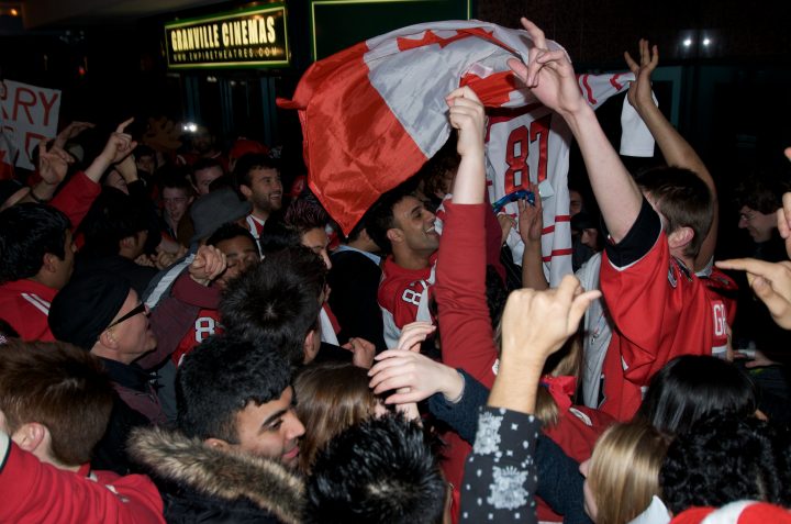 Party in the Streets After Canada Wins Gold in Hockey
