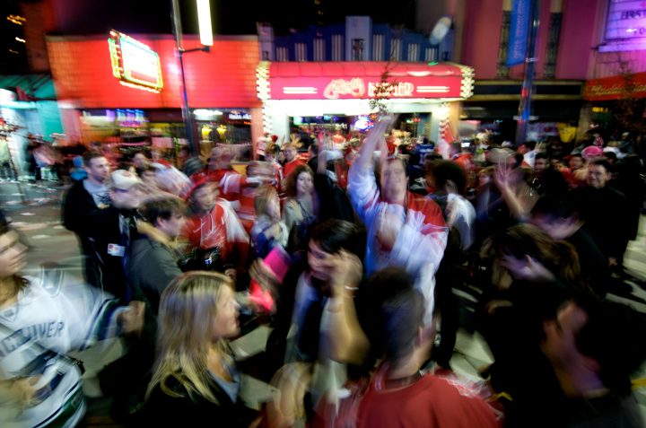 Party in the Streets After Canada Wins Gold in Hockey