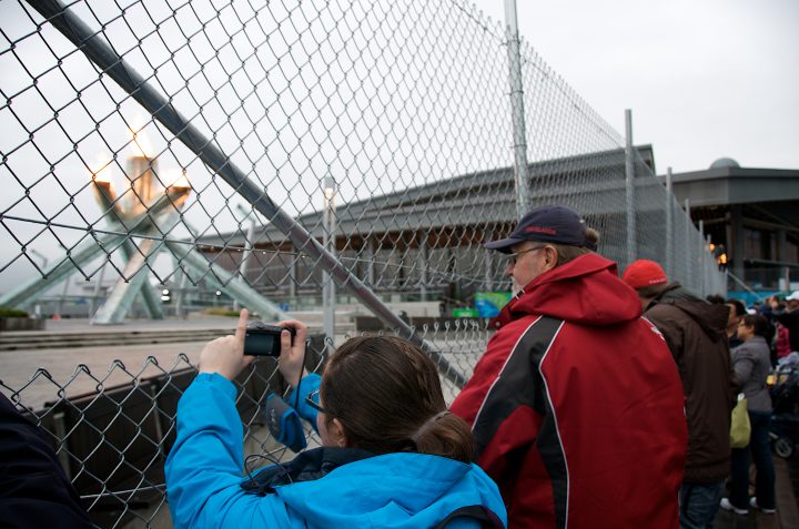 Dad at the Olympic Cauldron