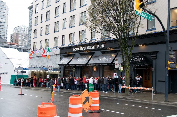 Line at the Bar in the Morning!
