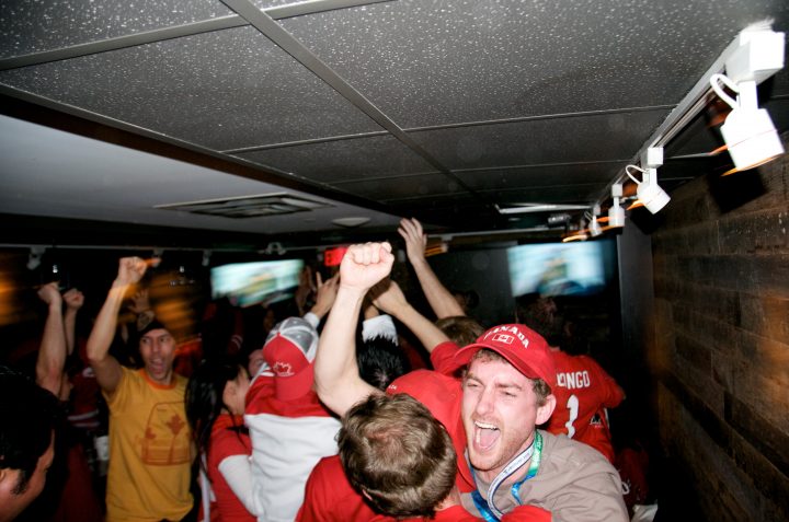 Celebration After Crosby Scores Winner
