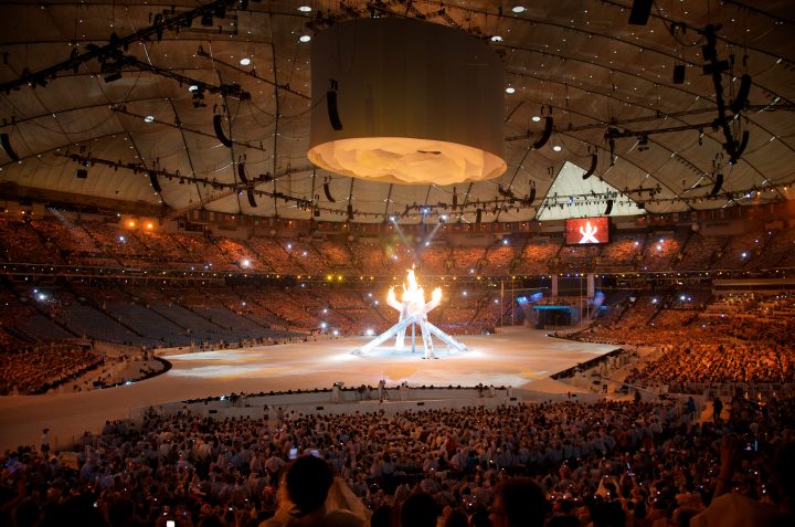 Closing Ceremonies The Cauldron is Lit