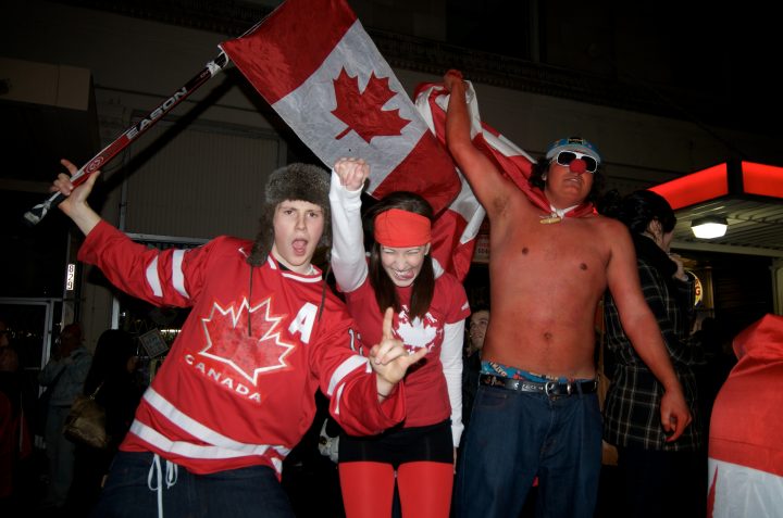 Party in the Streets After Canada Wins Gold in Hockey