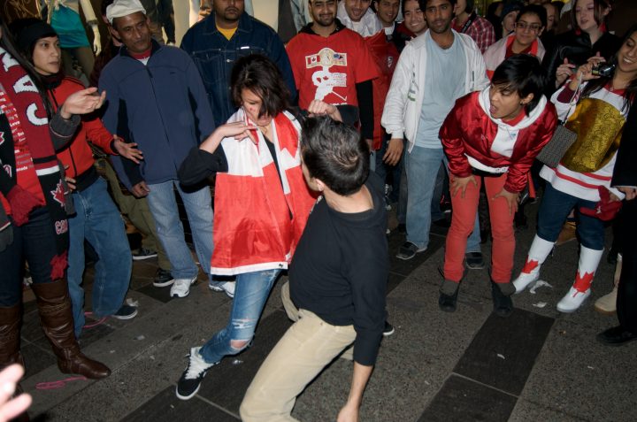 Party in the Streets After Canada Wins Gold in Hockey
