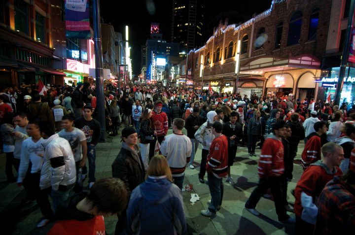 Party in the Streets After Canada Wins Gold in Hockey