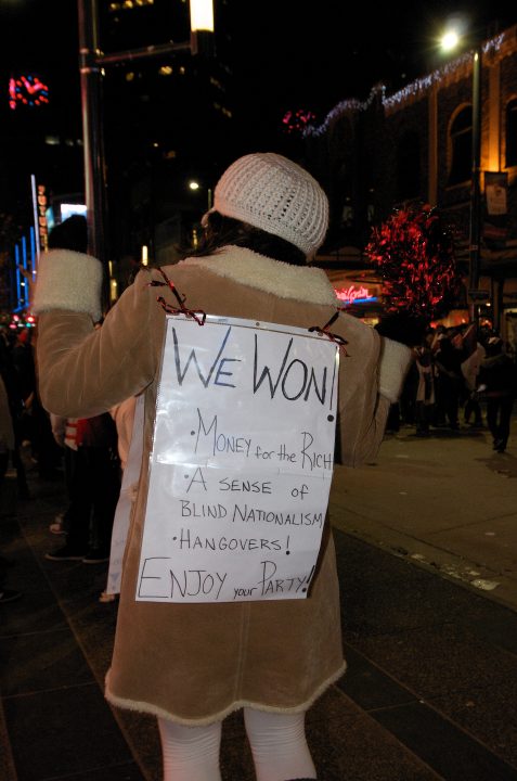 Party in the Streets After Canada Wins Gold in Hockey