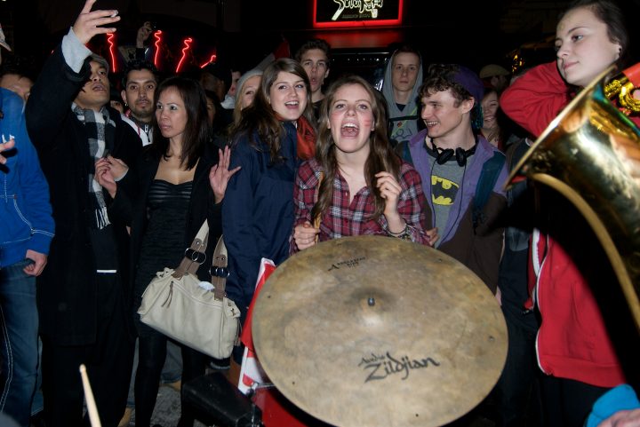 Party in the Streets After Canada Wins Gold in Hockey