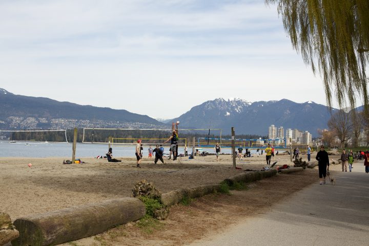 Volleyball at Kits Beach