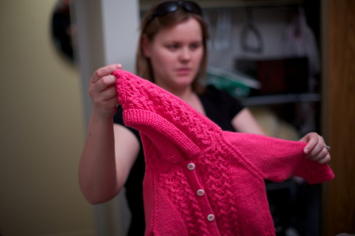 Hand Knit Baby Sweater