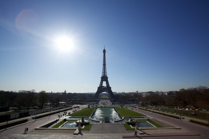 Eiffel Tower Lens Flare