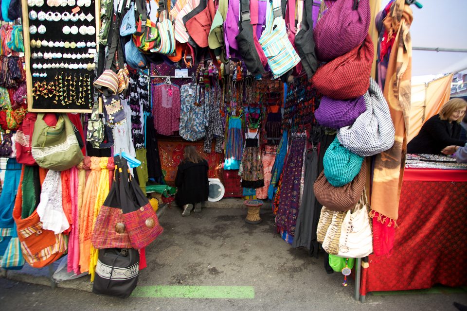 Vendor at El Rastro Flea Market