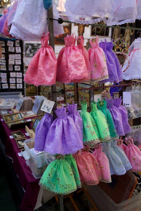 Tiny Dresses at El Rastro Market