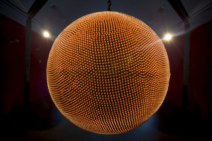 Sphere Made of Bullets