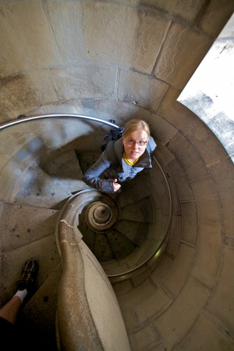 La Sagrada Familia Winding Stairs From Above