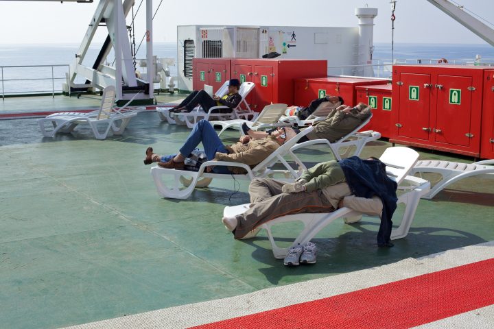 On the Ferry to Majorca