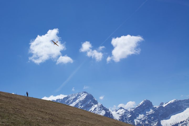 Man With Remote Controlled Glider