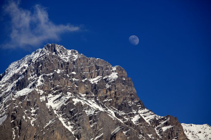 Moonrise over Mountain