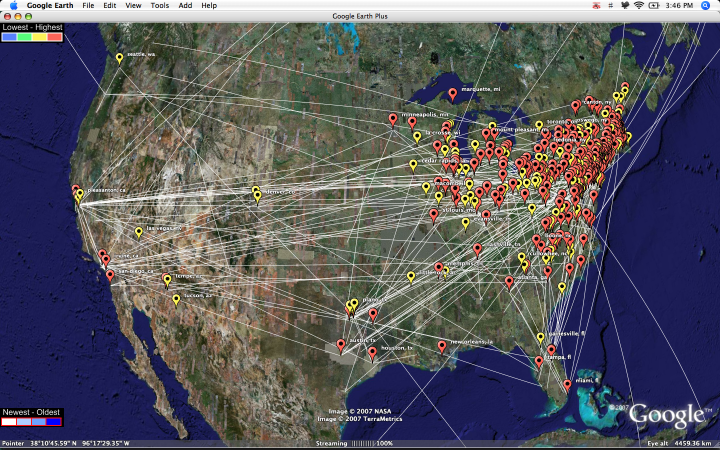 aim on google earth
