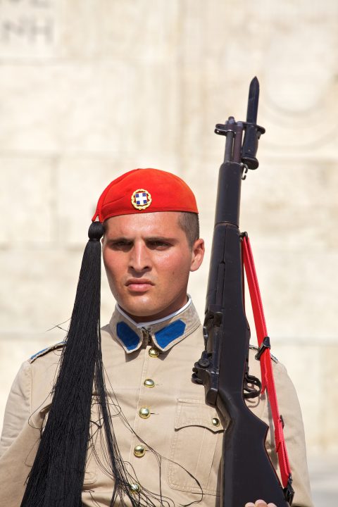 The Evzones Athens Greece