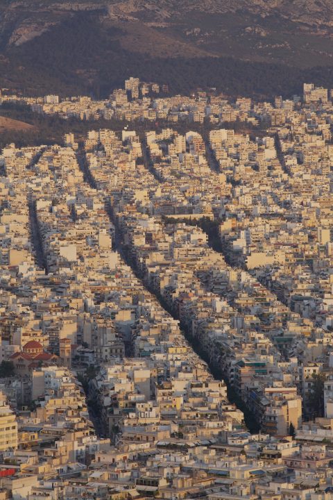 Aerial View Athens Greece