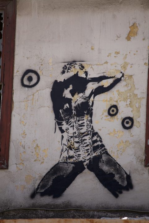 Madonna Street Art Athens Greece