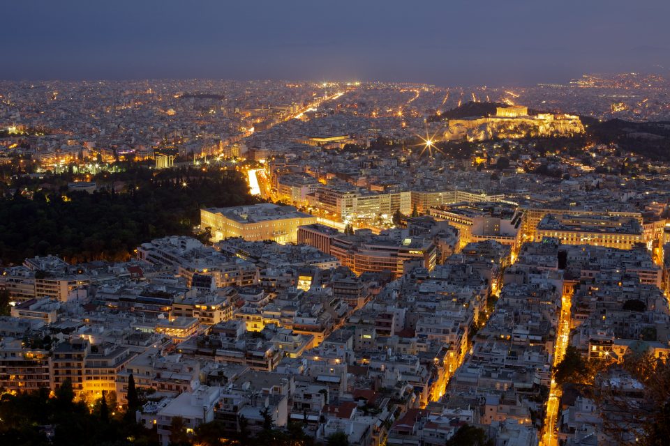 Athens Greece At Night