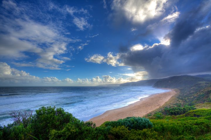 Lovely Beach At Sunrise