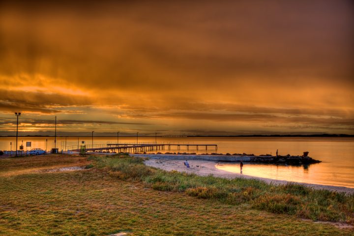 Colourful Sunset over Pier