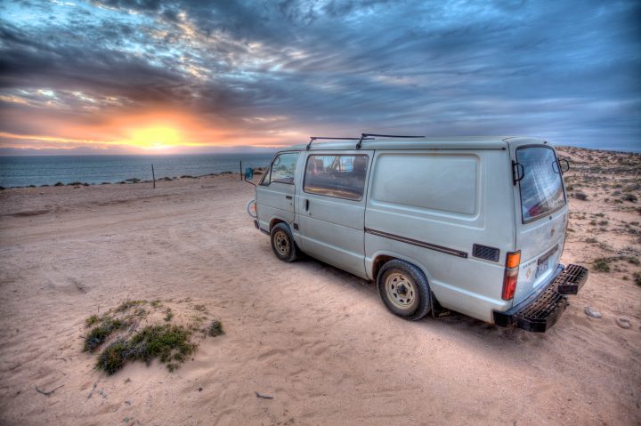 Our Van at Sunset