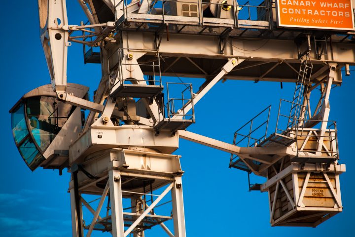 Crane at Canary Wharf London