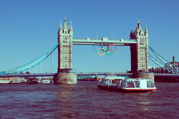 London 2012 Olympic Rings Tower Bridge