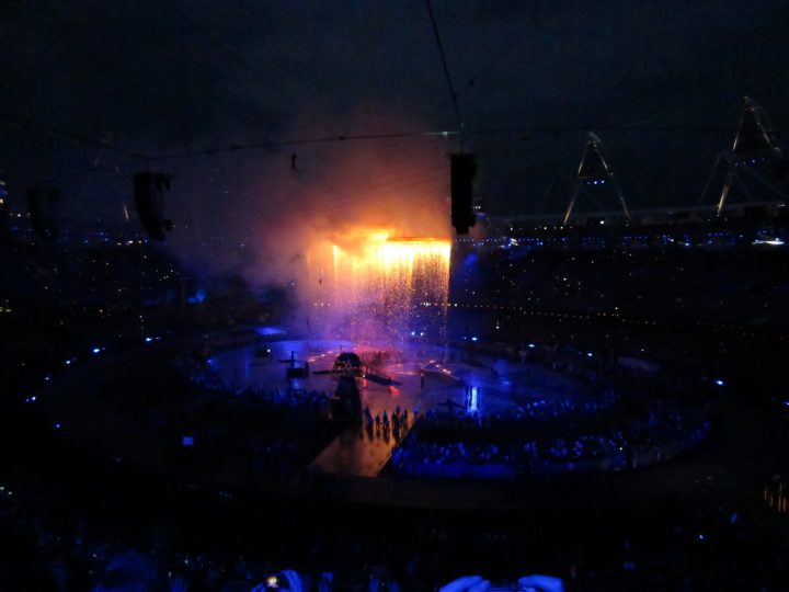 Olympic Rings Forged in the Sky