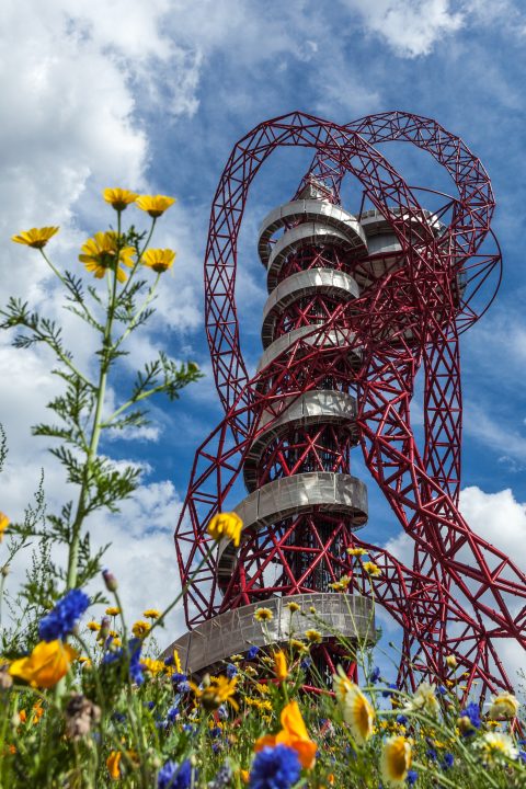Orbit With Flowers London 2012 Olympics 0172