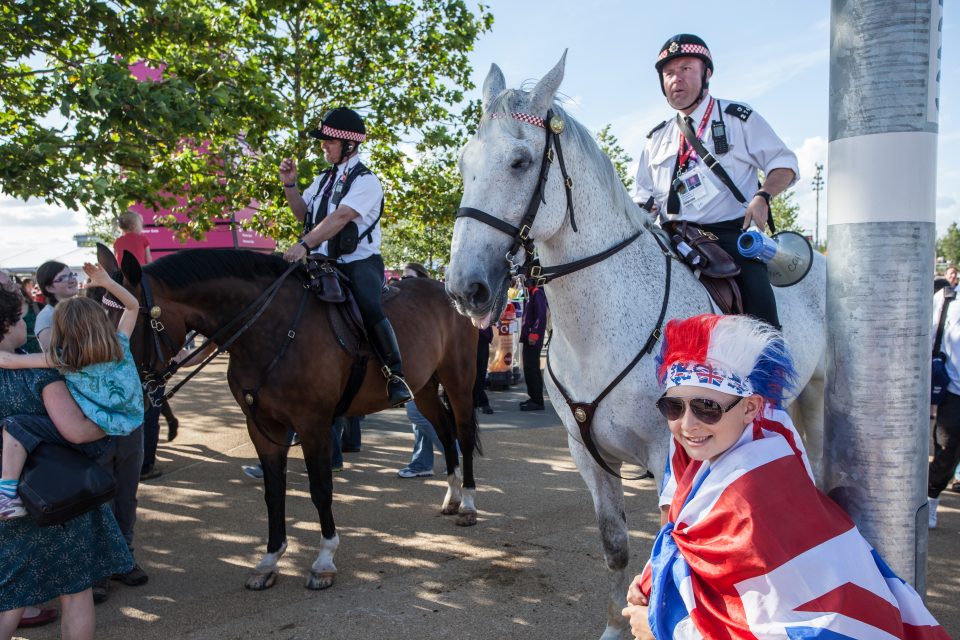 Police Horses Olympic Park London 2012 Olympics 0271