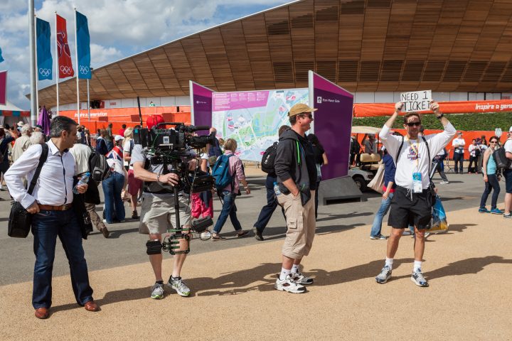 Man Trying to Buy Tickets Velodrome London 2012 Olympics 0267