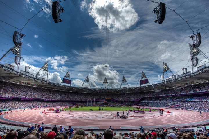 Blue Sky Over Olympic Stadium London 2012 Olympics 0250