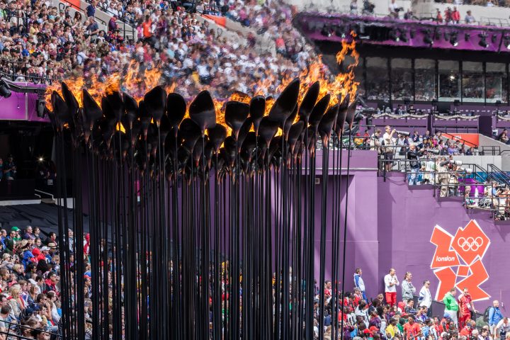 Olympic Cauldron and London 2012 Logo London 2012 Olympics 0230