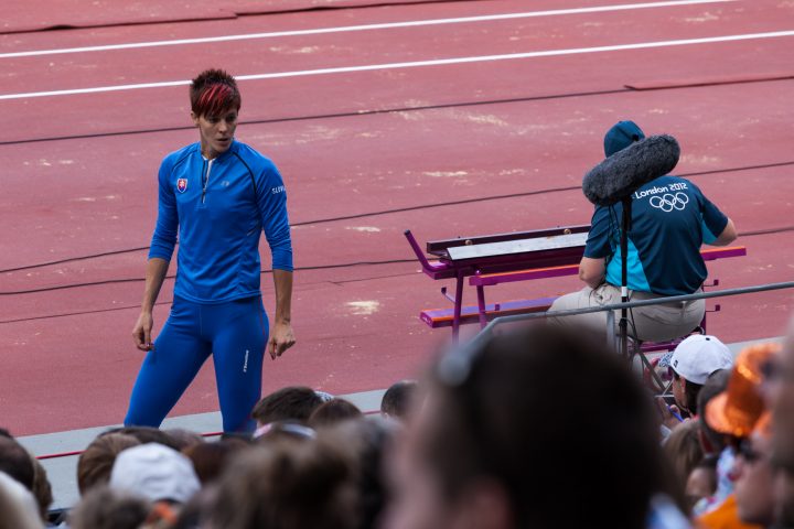 Athlete Getting Instructions From Coach London 2012 Olympics 0218