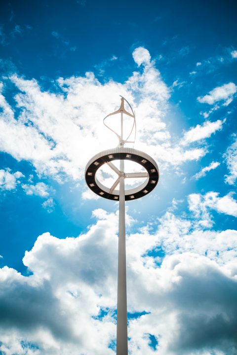 Wind Turbine at Olympic Park London 2012 Olympics 0213