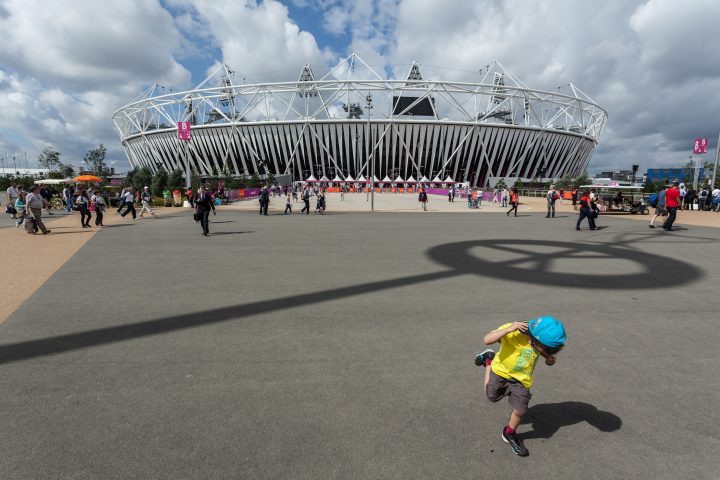 Young Boy Playing at Olympic Stadium London 2012 Olympics 0212