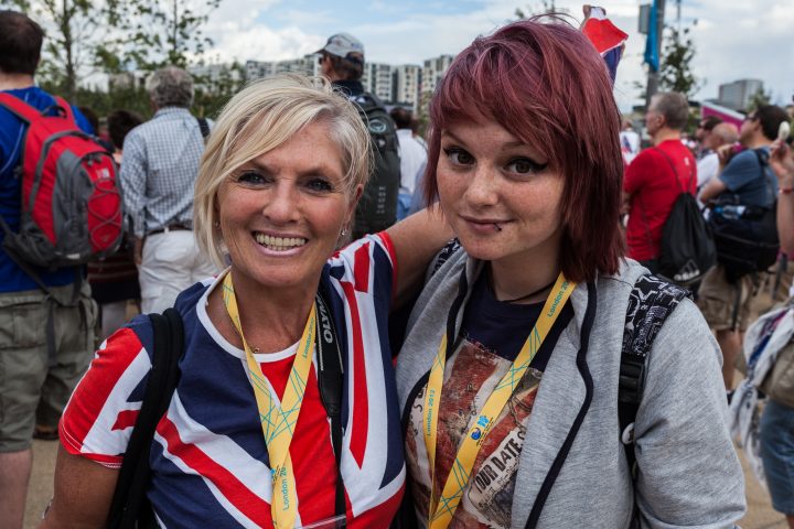 Mother and Daughter at the Olympic Park London 2012 Olympics 0301