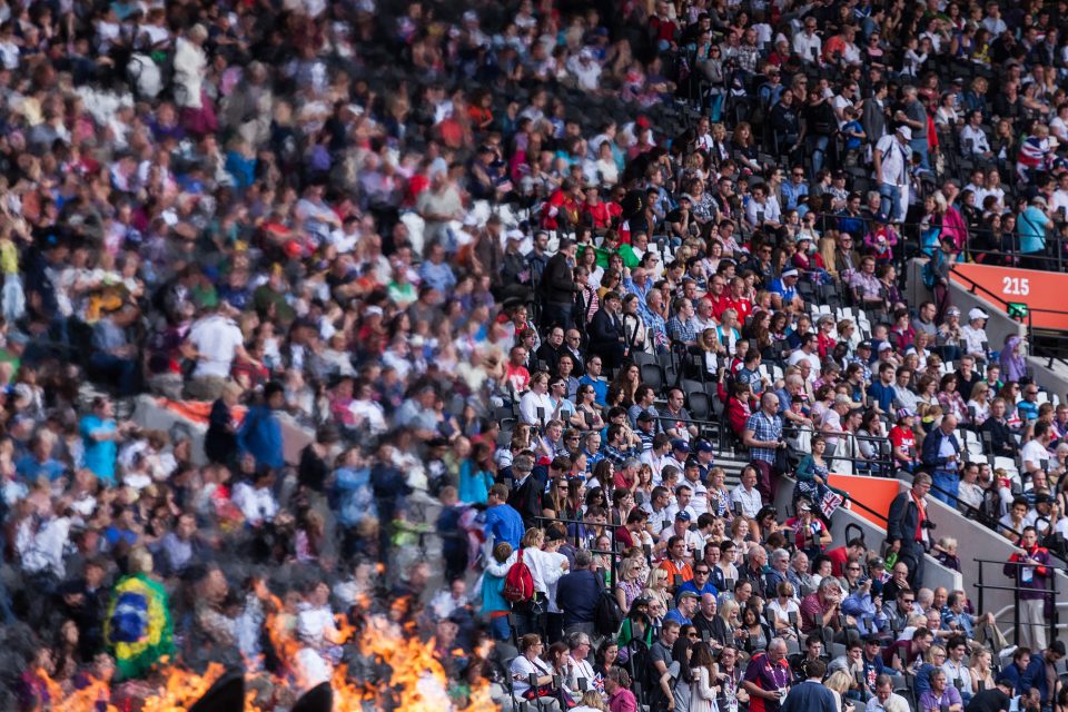 Fans Are Blurred by the Heat Of the Olympic Flame London 2012 Olympics 0282