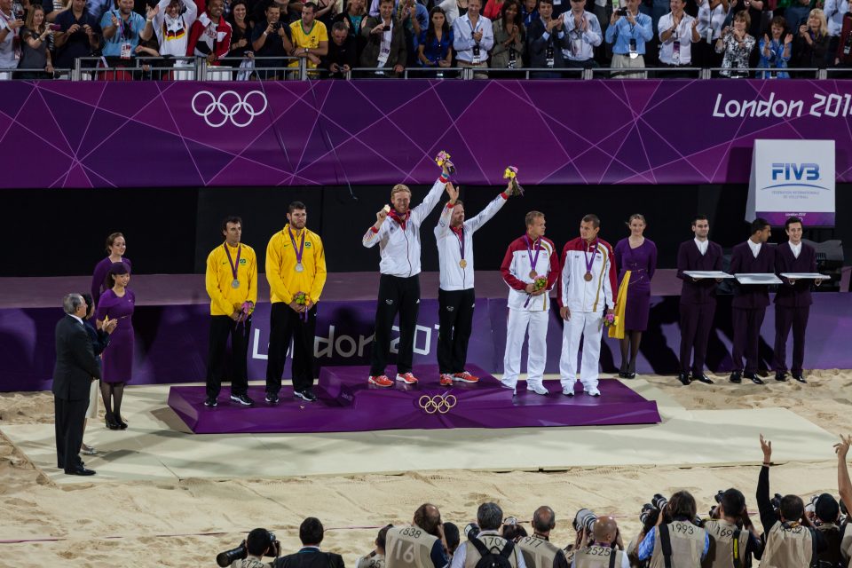 Men's Beach Volleball Gold Medal Winners RECKERMAN and BRINK London 2012 Olympics 0340