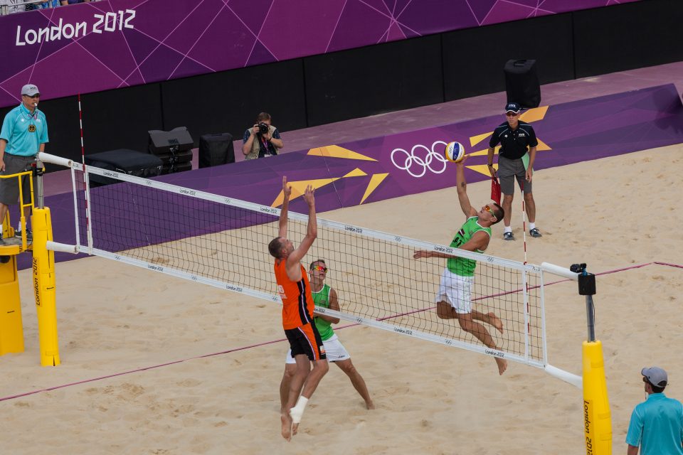 Latvia Netherlands Bronze Medal Match Beach Volleyball London 2012 Olympics 0313