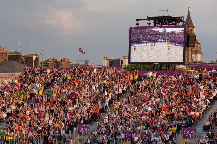 Mexican Wave Germany Vs Brazil Beach Volleyball Final London 2012 Olympics 0312
