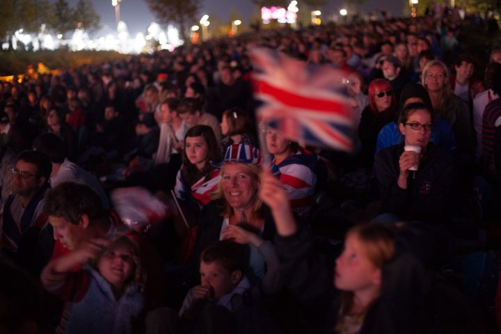 Crowds At Olympic Park Watch Bolt’s 100M Final London 2012 Olympics 0380