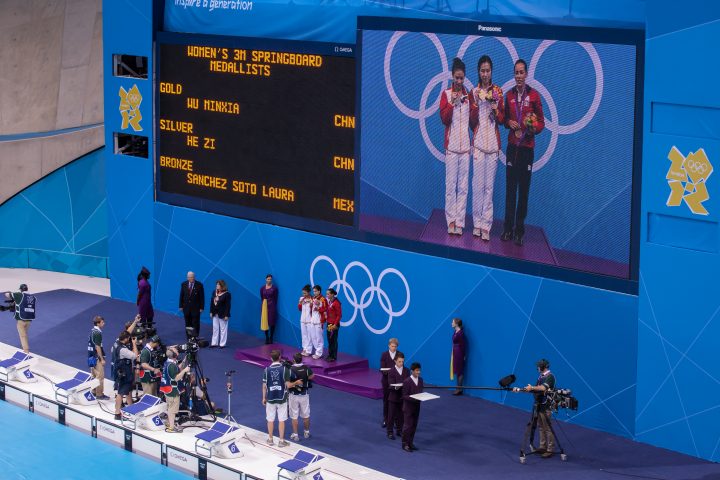 Women’s 3M Diving Medal Winners London 2012 Olympics 0373