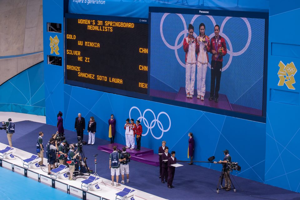Women's 3M Diving Medal Winners London 2012 Olympics 0373