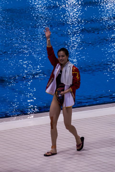 Wu Minxia Gold Medal Winner Women’s 3M Diving Final London 2012 Olympics 0370